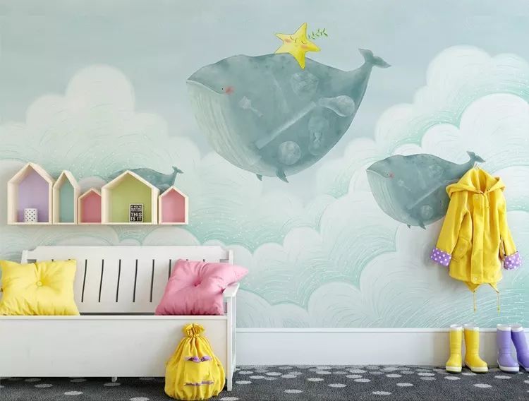 兒童房這樣貼裝壁紙，鄰居孩子都嫉妒了